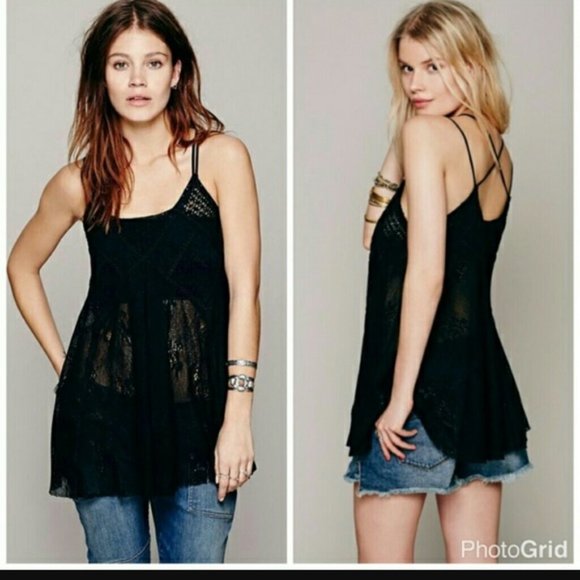 Free People Patchwork Crochet Tunic - Picture 3 of 8